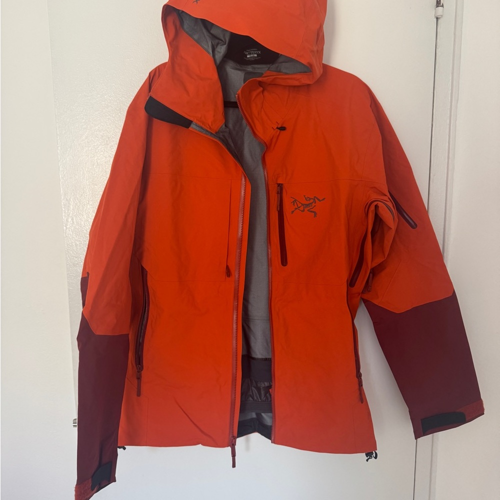 Arc'teryx Orange and Burgundy Ski Jacket